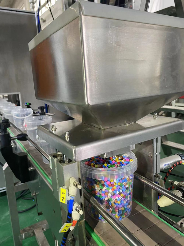 Bottles Detergent Powder Candy Filling Packing Machine Sealing Capping Labeling