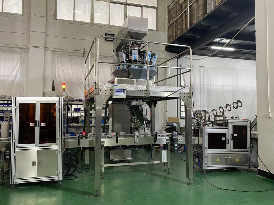 Bottles Detergent Powder Candy Filling Packing Machine Sealing Capping Labeling